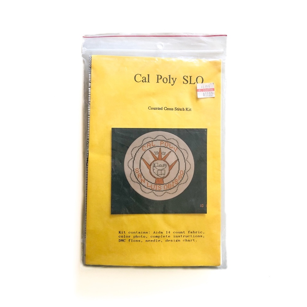 Vintage Cal Poly Cross Stitch Kit